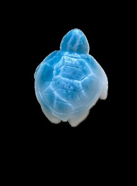 海纹石小海龟吊坠拉利玛龙龟项坠锁骨链坠挂件规格40.2*33.4*16.3