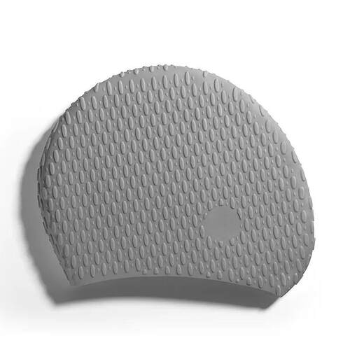 新款直销防水护发硅胶游泳帽加大款无边水滴帽护耳不勒头纯色泳帽 - 图3