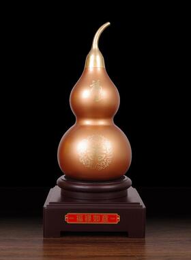招财铜葫芦摆件开盖镇宅家居玄关柜酒架创意装饰店铺办公室工艺品