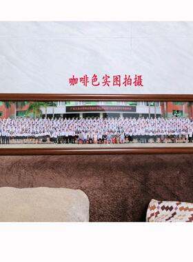 集体照团体照毕业照相框大合影画框装裱订制定做实木红木十字绣框
