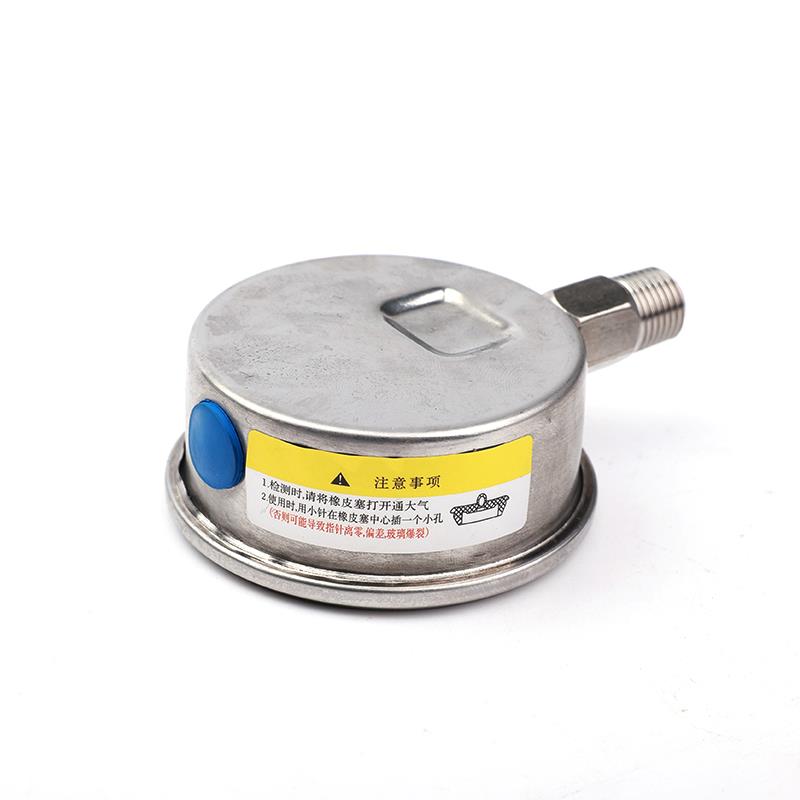 YN60BF不锈钢耐震压力表耐高温防腐蚀耐酸碱油压表0-0.6/1/1.6Mpa - 图1