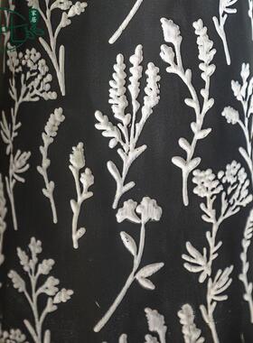 客厅酒店玄关圆装饰花摆民宿插画瓶子件A2465美式铁艺印花复古落