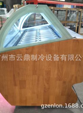 产家直销20盘雪糕柜110Vgelatoshowcase木纹冰淇淋展示柜