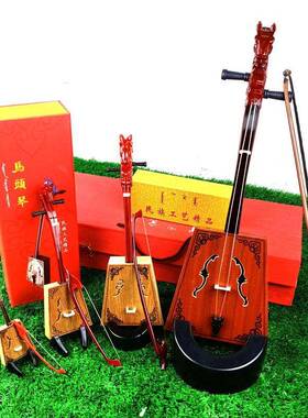 内蒙古特色工艺品仿真马头琴装饰品演出道具模型摆件礼盒装纪念品