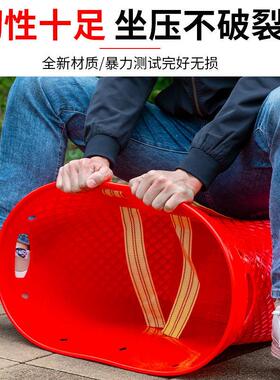 特大背篓背兜超大号背篼塑料背筐购物蓝背菜背水果超大号背篓塑胶