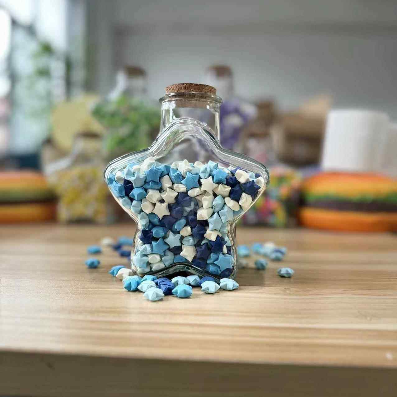 渐层色星星折纸幸运星可写字纸条夜光许愿瓶手工DIY生日礼物男友,淘宝优惠券,粉丝福利购,淘宝优惠卷