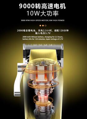 科美KM-1698理发器电动剃头高转速理发剪大功率发廊专用专业推剪