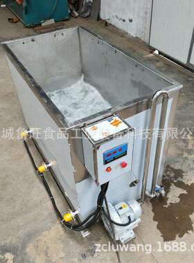 恒温气泡冻猪肉解冻机 非标制作不锈钢解冻池 电加热浸泡化冻池