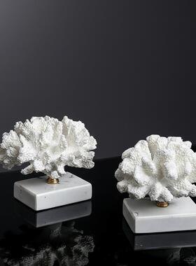 现代居轻奢树脂工艺瑚雕像摆件家客厅室样珊板间卧小众ZYF艺术装