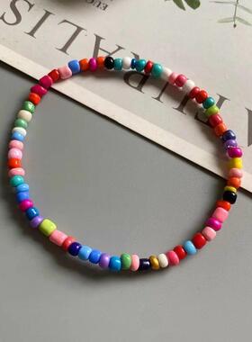 Anklet for Women Colorful Fashion Girl Tiny Seed Beads Foot