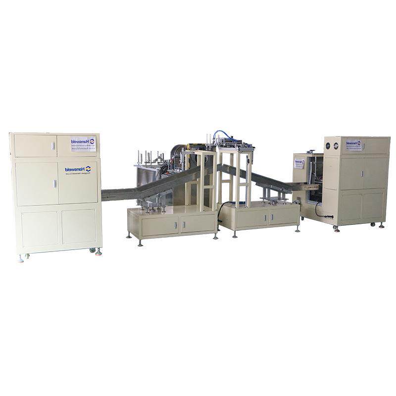 Fully automatic double curling station cylinder forming machine, cylinder and can flanging machine equipment, plastic plastic folding machine