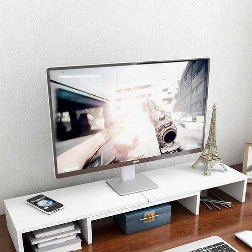 台电脑显示器可伸缩双屏架简易公桌办上笔记本收纳整式理WSDLZAML - 图0