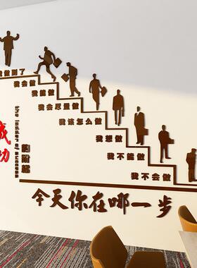 公司企业文化墙进门形象办公室装饰团队激励志标语氛围布置贴高级
