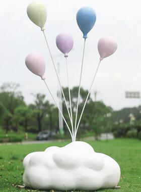 户外网红气球云朵秋千风景区打卡玻璃纤维大型度假村民宿美陈装饰