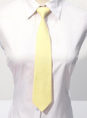 高级女生纯色橡筋领带制服配饰校水手服素色简约裙配1007d