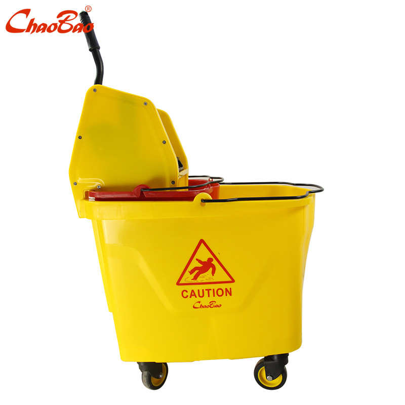 批发超宝B-046B下压式单桶榨水车B-46B洗拖把桶拧干柞干地拖清洁 - 图2