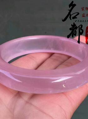 2026名都水晶 天然冰种粉晶手镯 马达加斯加芙蓉粉晶手镯