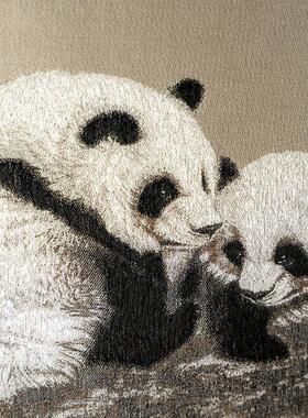 枫叶情中国特色礼物蜀锦丝绸画 画卷轴挂画 画家居出国送老外毕业