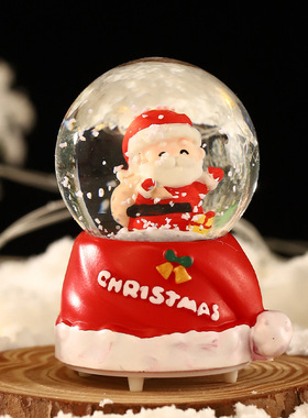 水晶球装饰礼品发光音乐装饰摆件