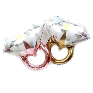 大号钻戒铝膜气球IDO钻石戒指铝箔气球LOVE情人节结婚婚房装饰