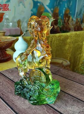 琉璃鸿运吉祥羊摆件家居居室摆设商务办公礼品会议礼物可定制刻字