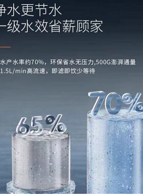 净水器家用500g大流量净水机ro反渗透直饮净饮机厨下式过滤饮水机