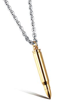 Jewelry personality hip hop bullet stainless steel pendant d