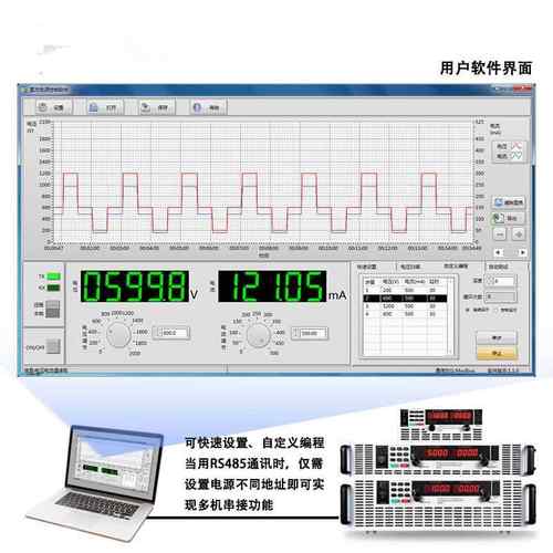 500W可编程电源5V15V30V50V60V100V300V500V600V程控直流稳压电源 - 图2