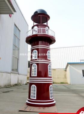 大型灯塔模型摆件造型展示柜落地靠墙橱窗圣诞装饰室外道具款式一
