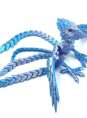 PLA打印神鸟凤凰颜色3D模型摆件