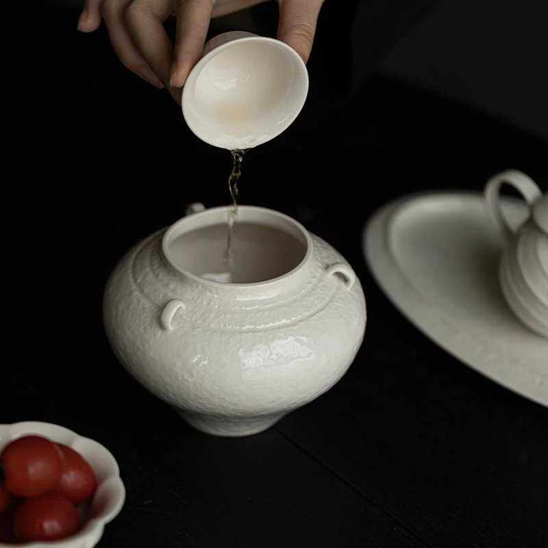 陶瓷茶渣弥言洗茶渣茶杯建水敞口盂手工家用茶草木灰复古洗缸水桶,淘宝优惠券,粉丝福利购,淘宝优惠卷