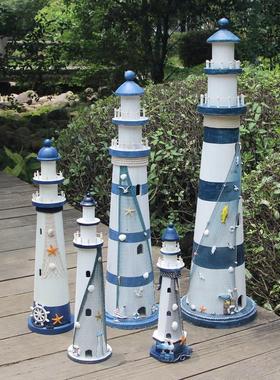 地中海风格灯塔装饰摆件海洋风主题沙滩活动婚礼布置陈列摆设道