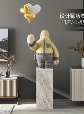 猩猩客厅大型落地摆件家居饰品大理石沙发电视柜旁边乔迁新居礼品