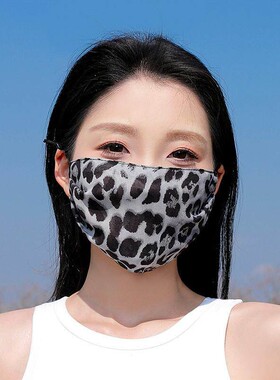 雪纺纱防晒口罩女夏可水洗薄款夏季透气防尘开车护脸防紫外线面罩