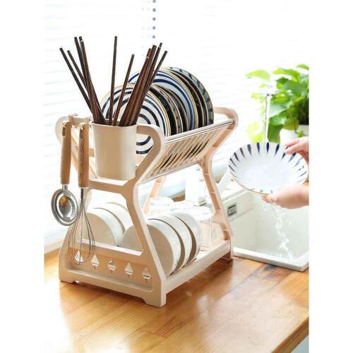 dish drying rack storage kitchen cup holder organizer洗碗架 - 图0