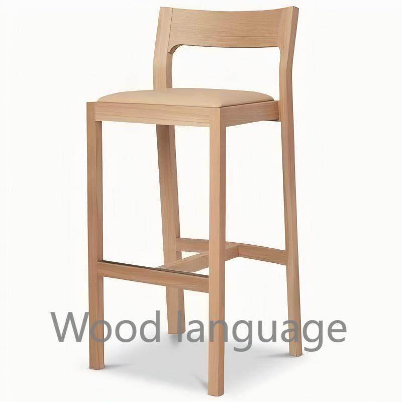 中古实木吧椅酒吧咖啡厅高脚凳设计师创意吧台椅黑胡桃木靠背椅,淘宝优惠券,粉丝福利购,淘宝优惠卷