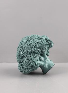 现代简约树脂仿真蔬菜西蓝花装饰摆件玄关餐厅酒店民宿家居装饰品