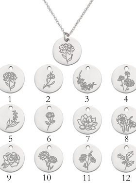 BirthdayNecklace跨境现货吊坠