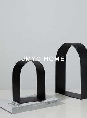 客厅装饰品办公室拱门书房简约桌面金属创意家居摆件酒柜北欧茶几