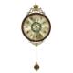 Fashionable metal wall clock living room entrance home wall-mounted silent clock modern simple creative atmospheric wall-mounted