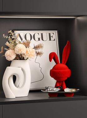 创意钥匙250623-2收纳玄关兔摆件客厅饰轻奢子入户电柜装品视乔迁