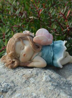 高档创意花可爱精灵仙子少公女摆件仔礼家居装饰送女朋友爱人物情