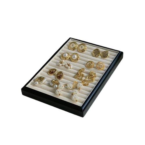 抽屉梳妆台首饰托盘展柜耳饰珠宝戒指项链陈列收纳饰品展示架道具 - 图3