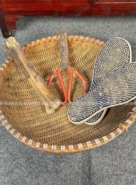 民俗老物件榆木炕柜收纳柜炕桌针线用品农村传统收藏纪念品摆件