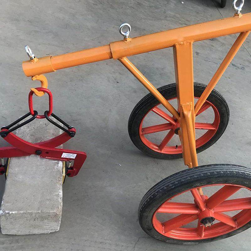 路沿石安装下水道盖板铺设用大理石夹具小推车 路政马路牙推车,淘宝优惠券,粉丝福利购,淘宝优惠卷