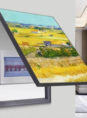 抽象艺术配电表箱装饰画强弱电源箱空气开关电闸盒遮挡餐厅挂画