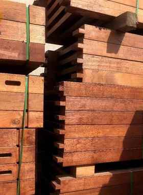 菠萝格防腐木实木地板红梢木巴劳木山樟木柚木古建筑材料加工