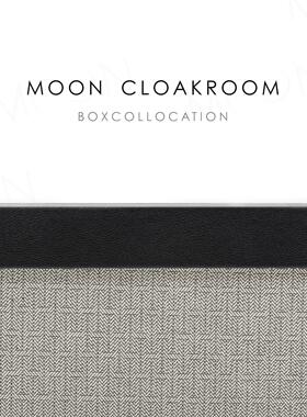 MOON慕空间样板房黑盖收纳盒衣帽间装饰品收纳箱整理箱软装摆件