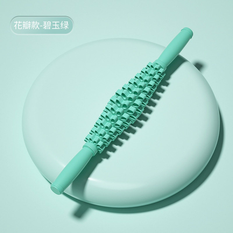 瑜伽狼牙棒刺猬球深度按摩小腿肌肉放松滚轴健身筋膜棒滚轮长高,淘宝优惠券,粉丝福利购,淘宝优惠卷