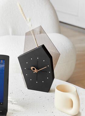 桌面电视柜两边座钟客厅装饰摆件家居饰品干花轻奢创意办公室现代